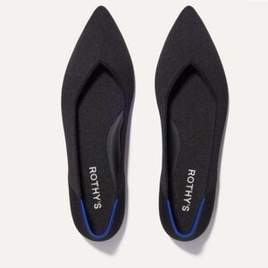 Rothy’s The Point Flats in Black Blue size 9